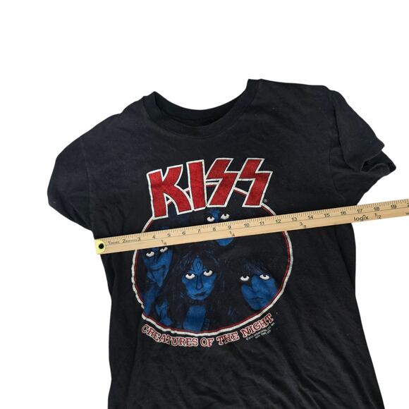 Kiss 1983 Creatures Of The Night Vintage T Shirt Concert Band Tee Medium - Picture 4 of 5